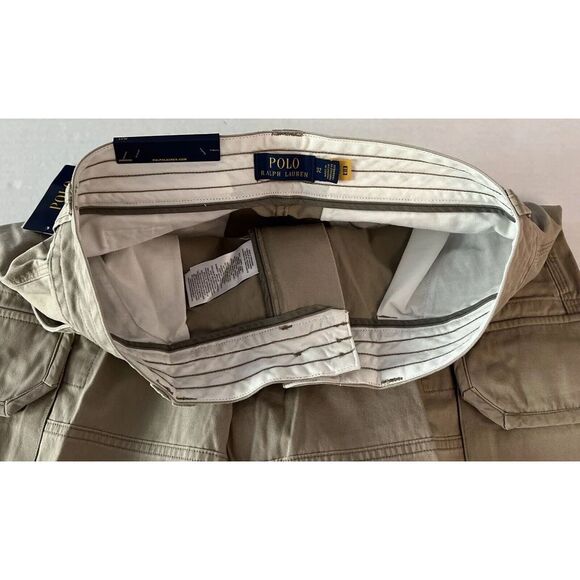 Polo Ralph Lauren Mens Sz 32 Cargo Shorts Classic Gellar Hudson Tan NWT - Picture 6 of 7